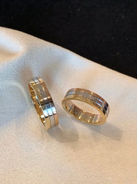 [Solara Jewelry ]CT Tri-Color Ring: Gold/Silver/Rose Gold
