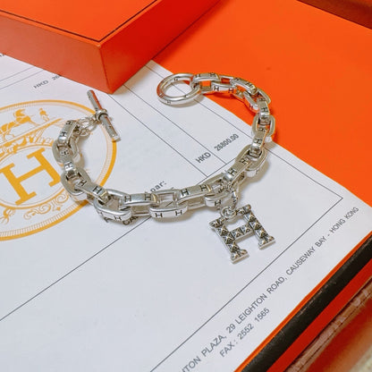 [Solara Jewelry ]H  Neues Schweineschnauzen-Armband in Gold & Silber