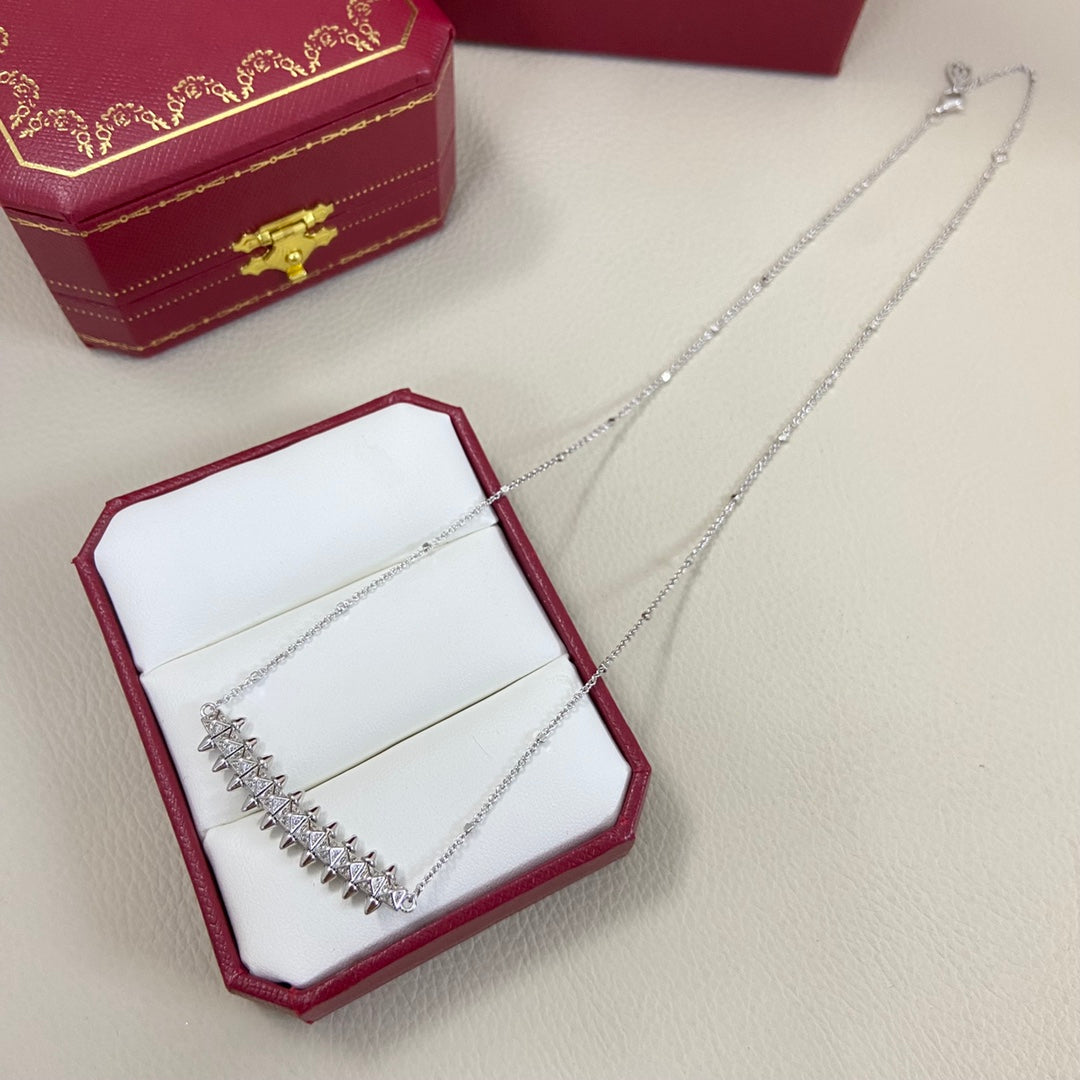 [Solara Jewelry ]New studded and rhinestone necklace in three colors