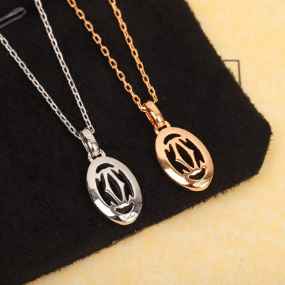 [Solara Jewelry ]Ct Logo Plate Necklace