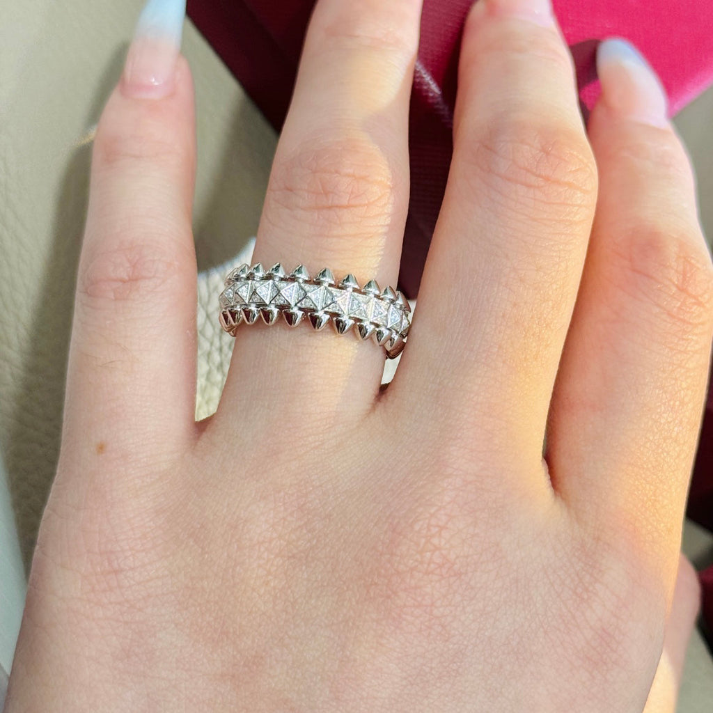 [Solara Jewelry ]Kugelring mit Diamanten