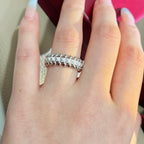 [Solara Jewelry ]Kugelring mit Diamanten