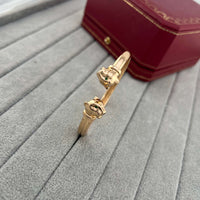 [Spira Jewelry]DOUBLE PANTHER HEAD OPEN BANGLE