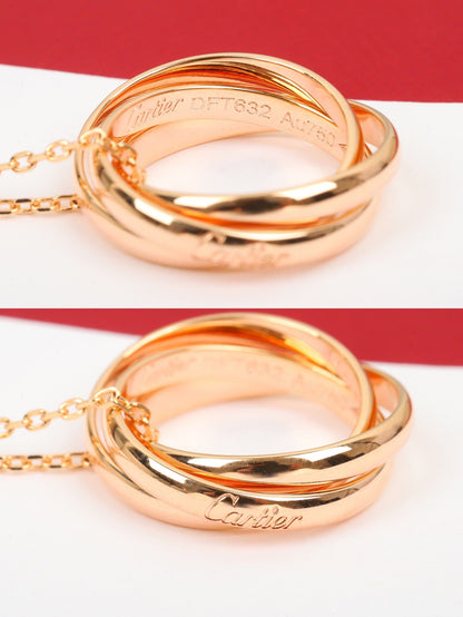 [Solara Jewelry ]Triple Hoop Necklace