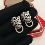 [Solara jewelry] Green Stone Stud Earrings