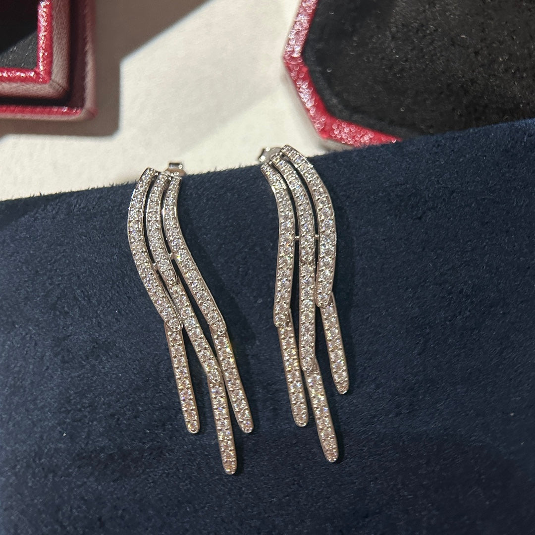 [Solara jewelry] Clash Drop Hoop Earrings