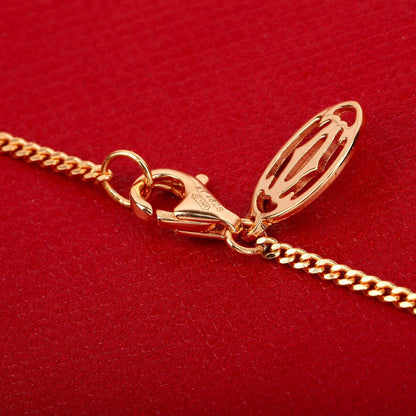 [Solara Jewelry ]CT スリーロウ スクエア クリスタル ネックレス