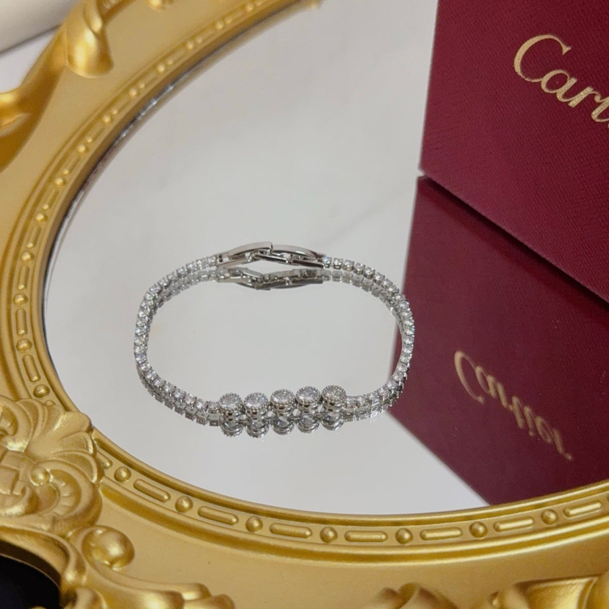 [Solara Jewelry] CT Exquisites Pavé-Diamantarmband