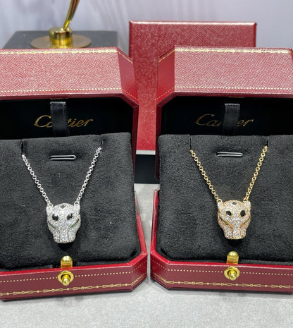 [Solara Jewelry ]豹の頭のネックレス 水玉模様