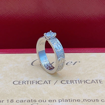 [Solara Schmuck] CT Neuestes Design Diamantring in Weißgold