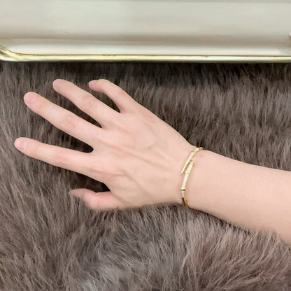 [Solara Jewelry] CT Tone Kristallakzent-Stabarmreif