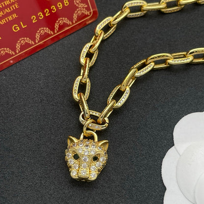 [Solara jewelry]Lion Head Link Chain Necklace image 6
