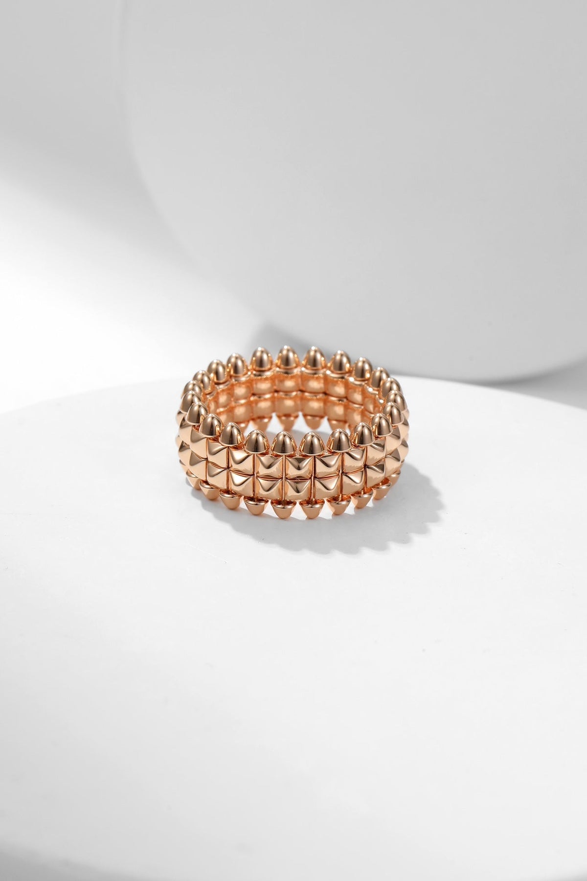 [Solara Jewelry ] CNCダブルロウバレットリング