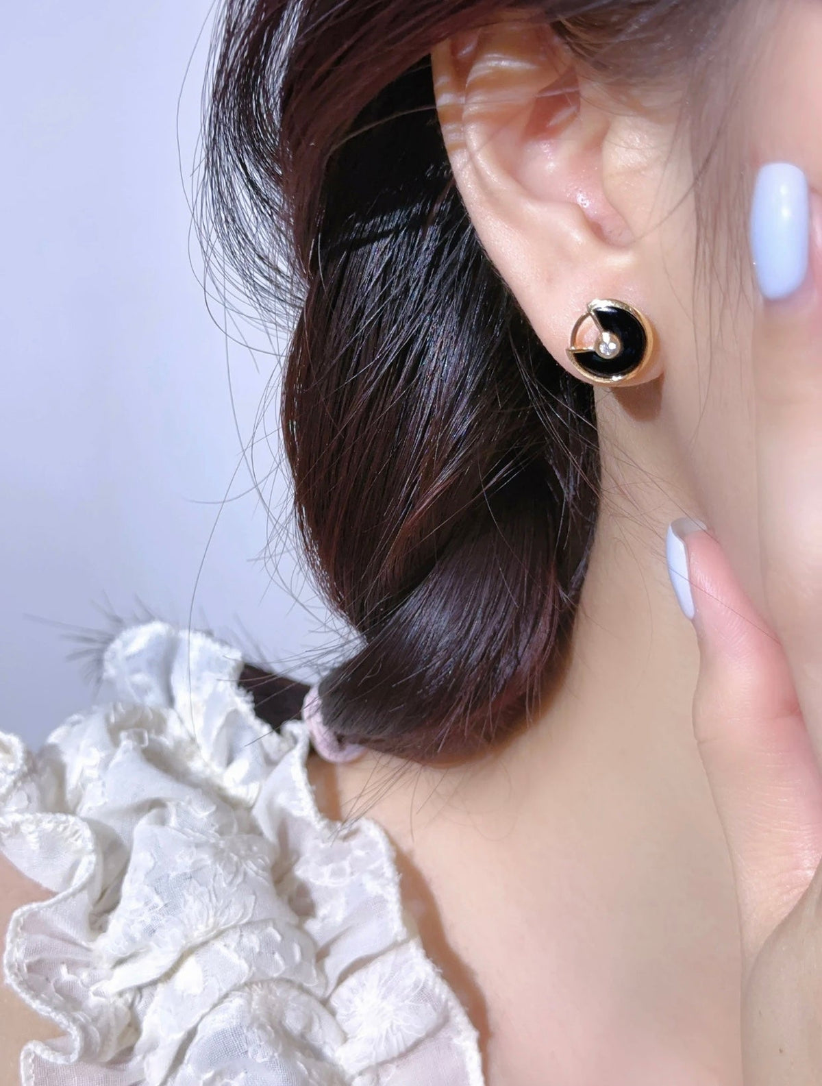 [Solara jewelry] Gemstone Stud Earrings