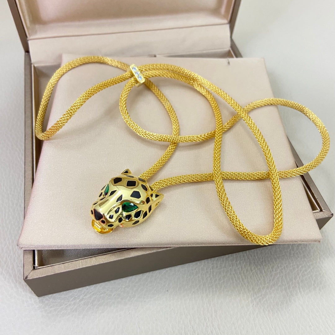 [Solara jewelry]Serpent Color Stone Necklace image 8