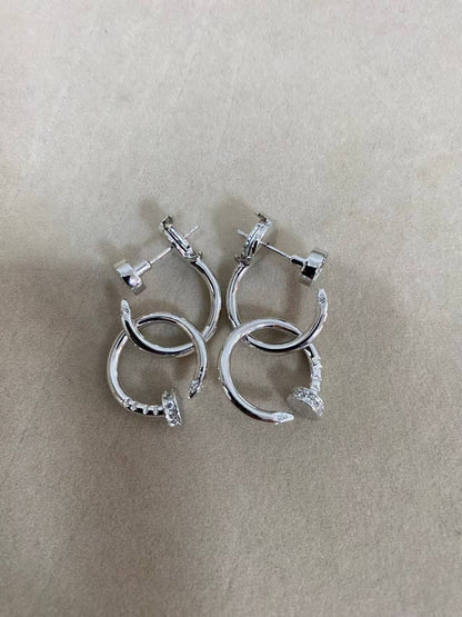 [Solara Jewelry ]LOVE New ネイル スタッドピアス | スタイル: KDEDM0006-056