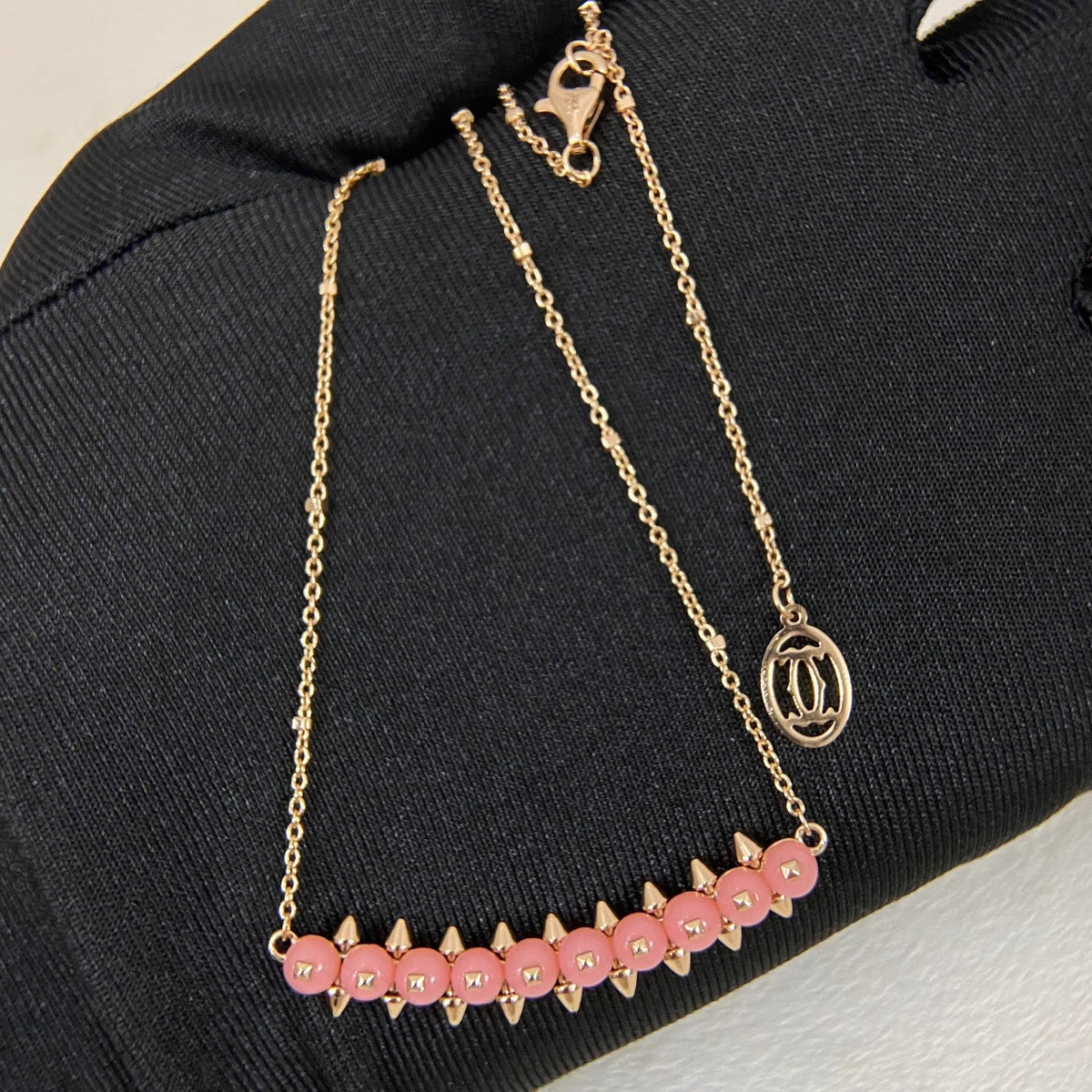 [Solara jewelry]New Colored Stone Bar Charm Necklace image 12