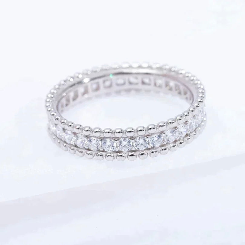 [Solara Schmuck ]PERLEE DIAMANT SILBERRING