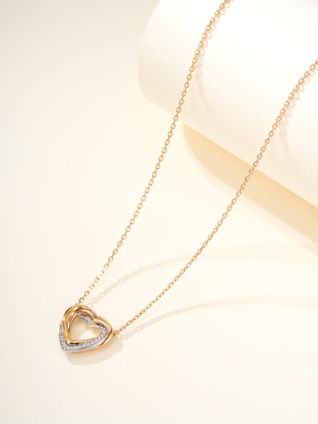 [Solara jewelry]Heart Ring Pendant Necklace