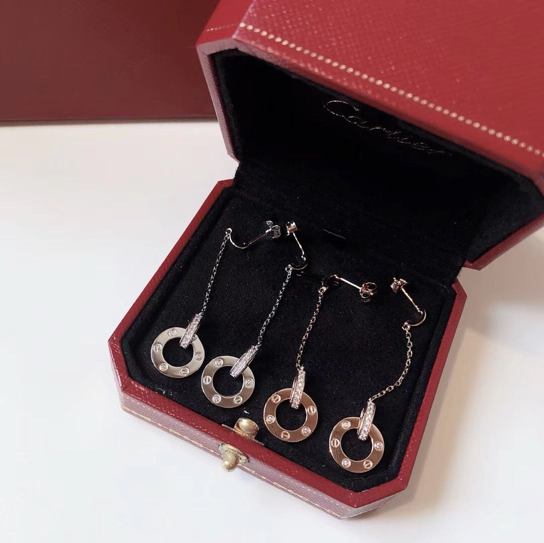 [Solara jewelry] Chain Drop Earrings