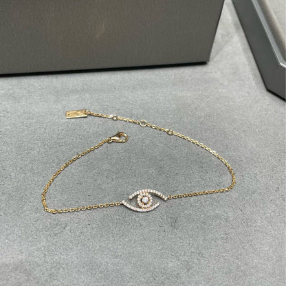 [Solara jewelry]Armband „Lucky Eye“ mit Pavé-Diamanten