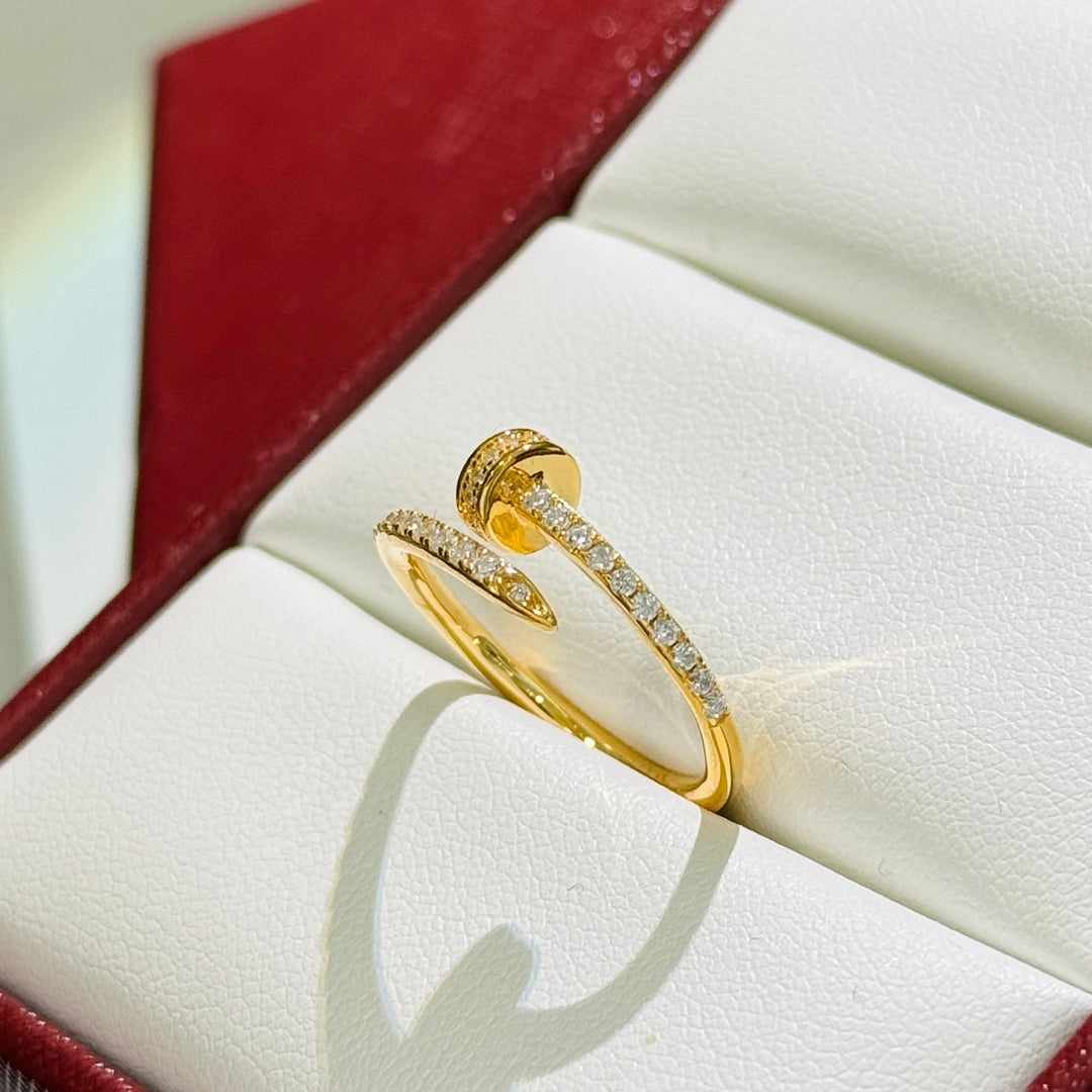 [Solara Jewelry ]JUSTE RING 1.8MM GOLD DIAMONDS