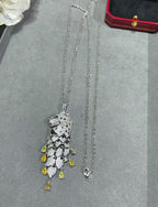 [Solara jewelry]High Jewelry Pave Panther Tassel Necklace image 9