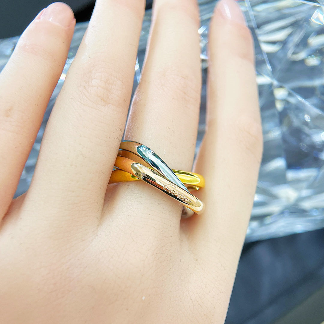 [Solara jewelry]Tri Tone Knot Ring image 6