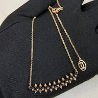 [Solara jewelry]New Colored Stone Bar Charm Necklace image 10