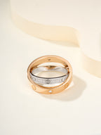 [Solara jewelry]8mm Two Tone Love Ring image 4