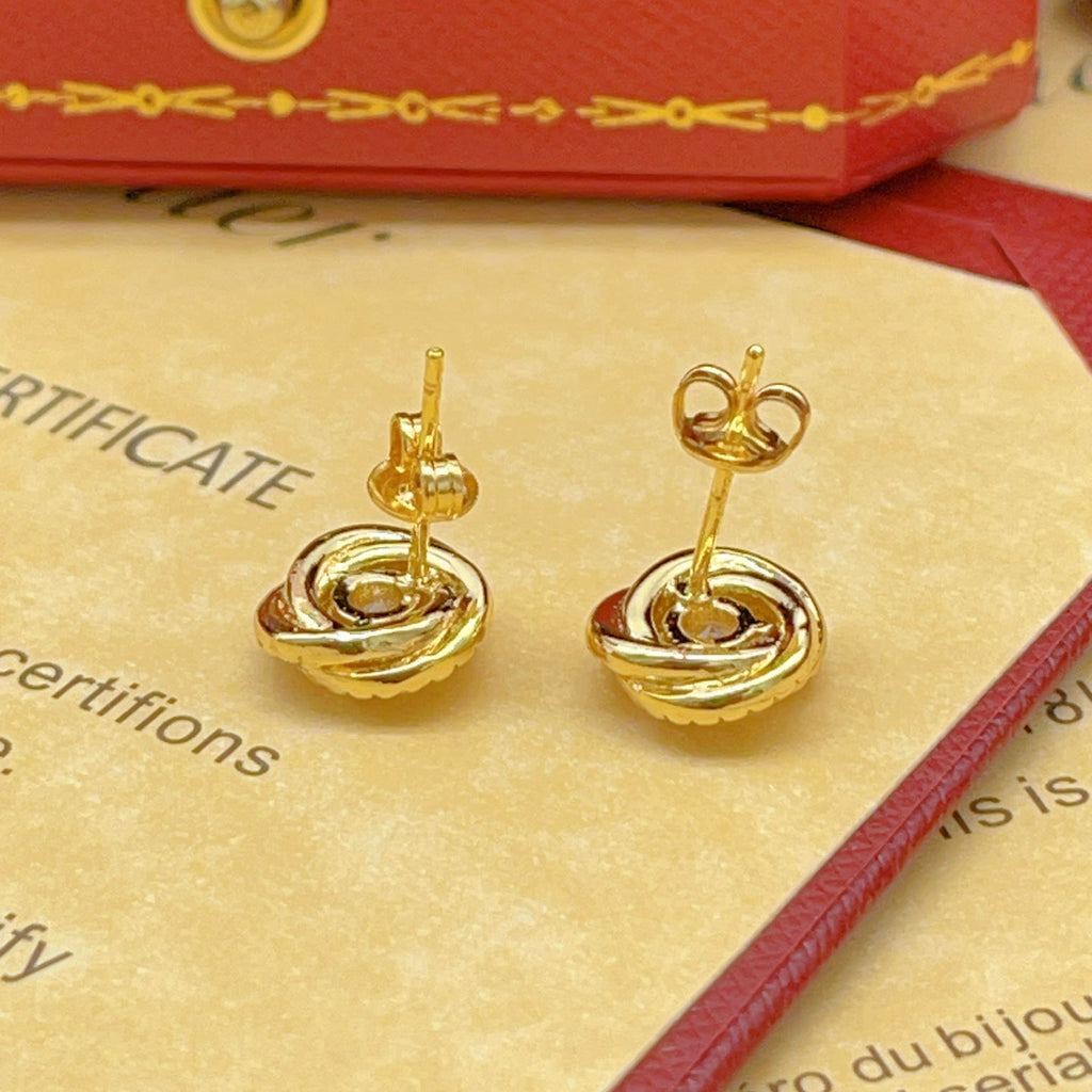 [Solara jewelry] Love Knot Stud Earrings