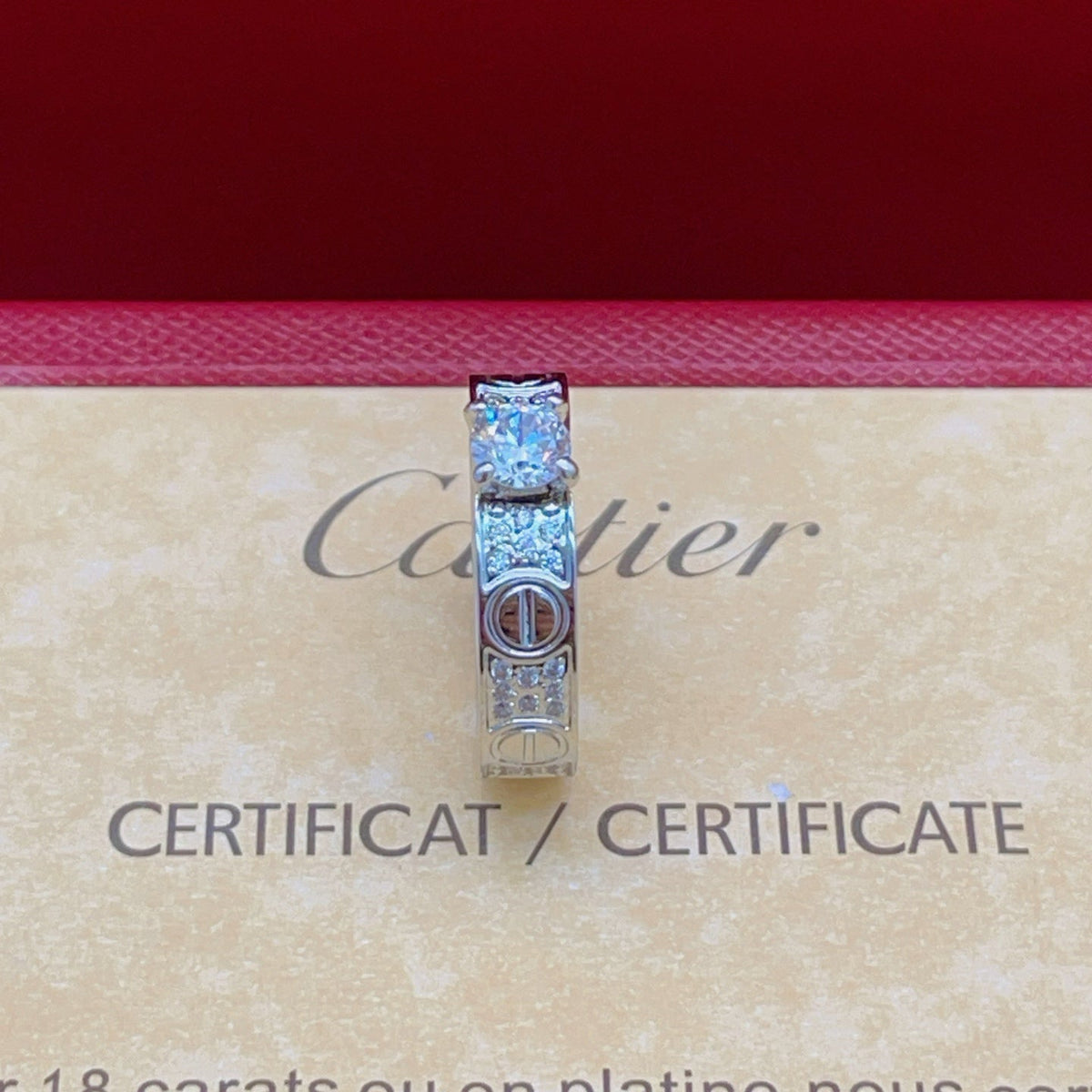 [Solara Schmuck] CT Neuestes Design Diamantring in Weißgold