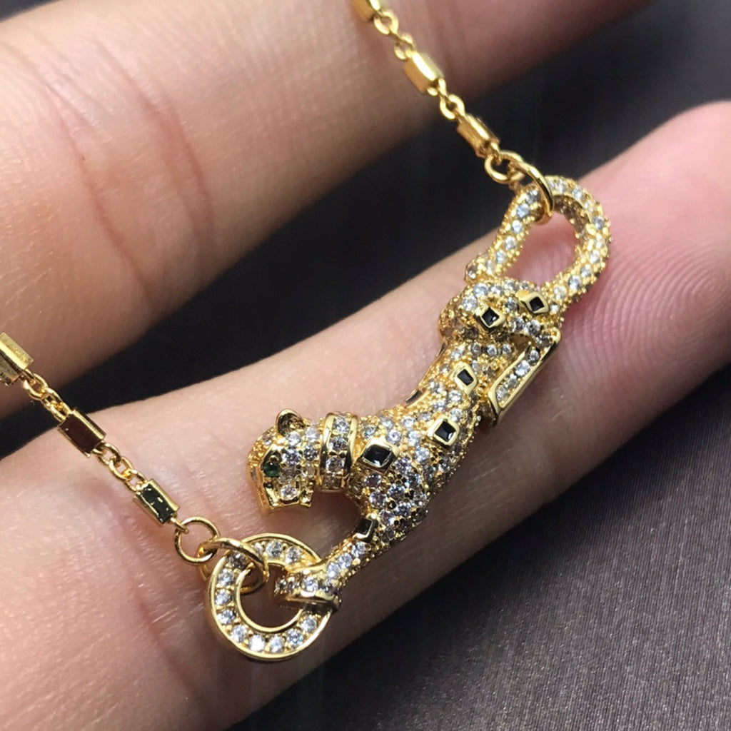 [Solara jewelry]Pave Panther Pendant Necklace image 8