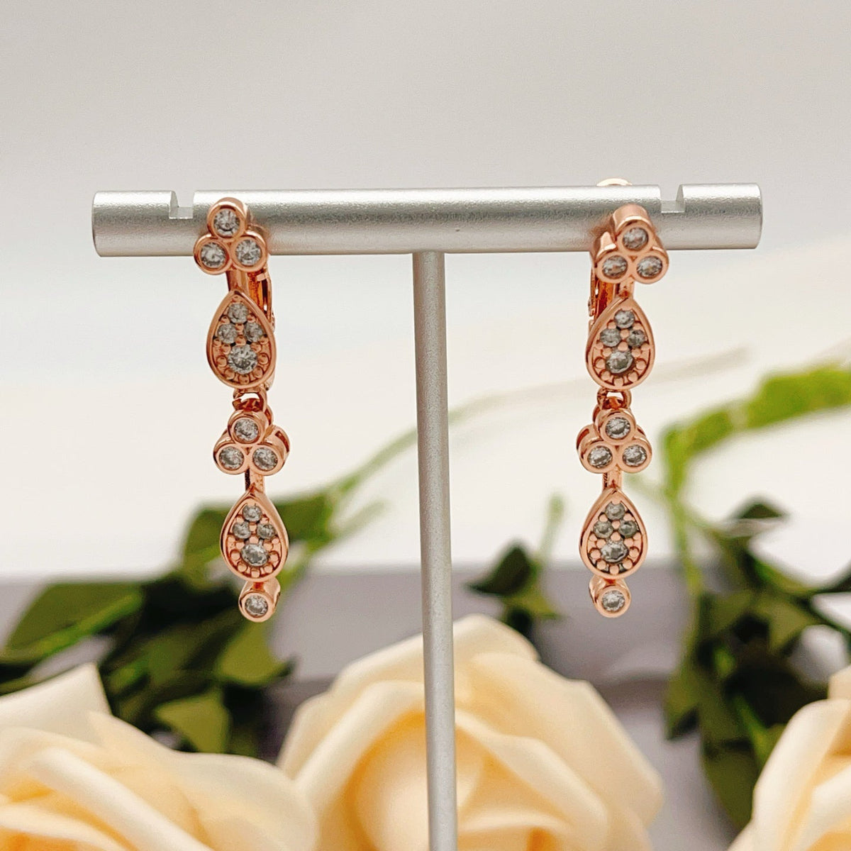 [Solara jewelry] Crystal Drop Earrings