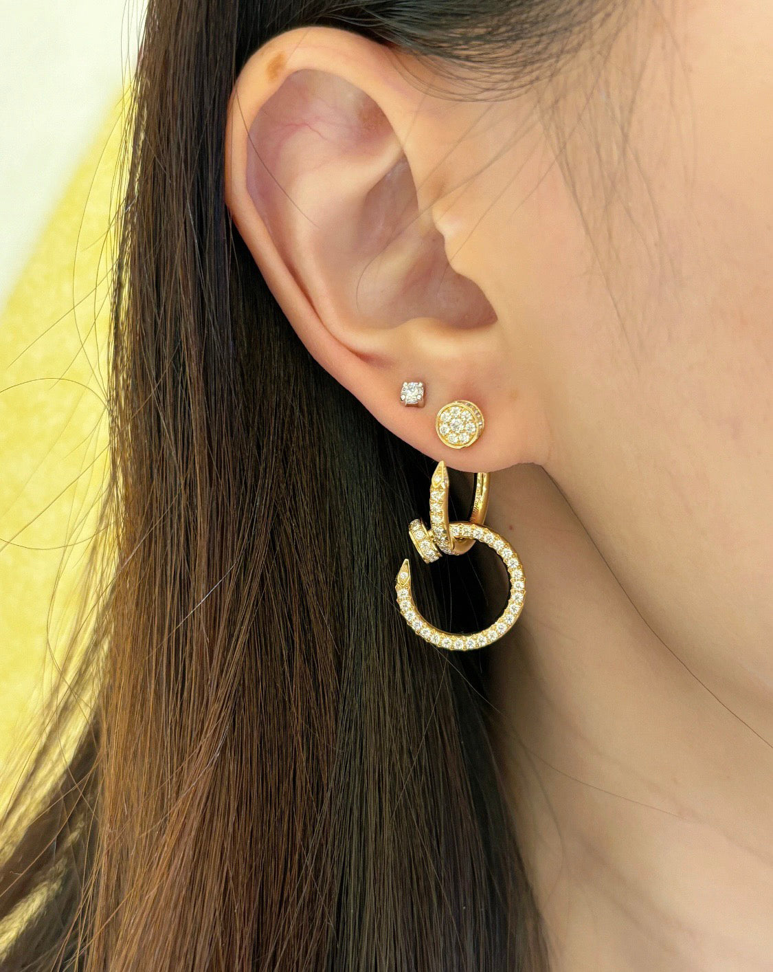 [Solara jewelry] Circle Drop Earrings