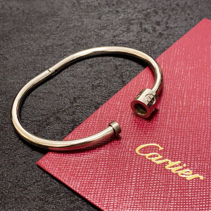 [Solara Jewelry ]CT ツイスト スクリュー ブレスレット | ミニマリスト ナロー バングル