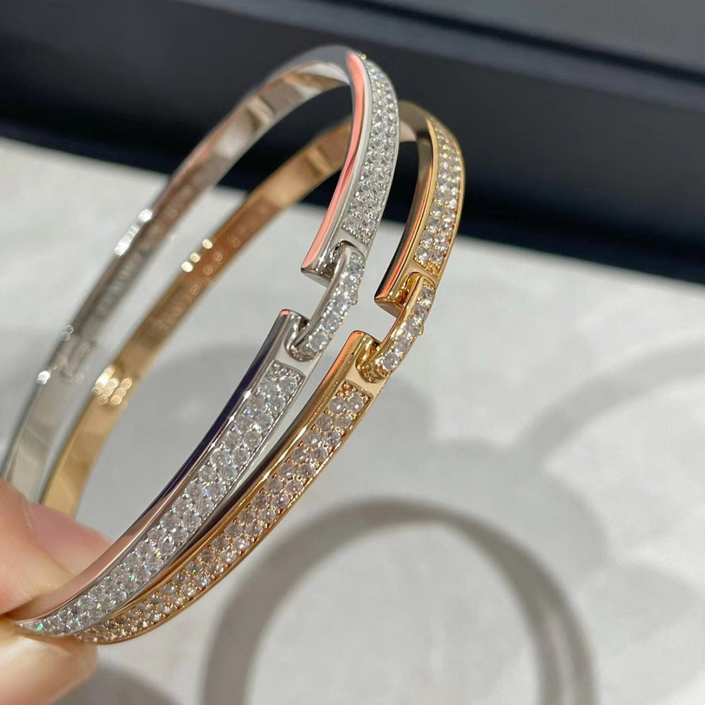 [Solara Jewelry ]LIENS VIDENCE DIAMOND PAVED BRACELET