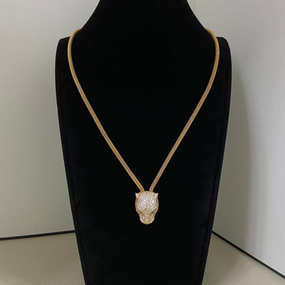 [Solara jewelry]Panther Head Layered Necklace image 4