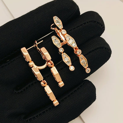 [Solara jewelry] Pave Bar Drop Earrings
