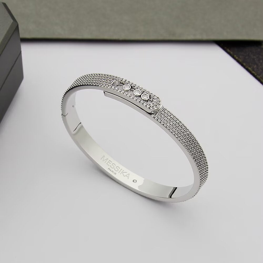 [Solara jewelry]ノア フルパヴェダイヤモンド バングルブレスレット