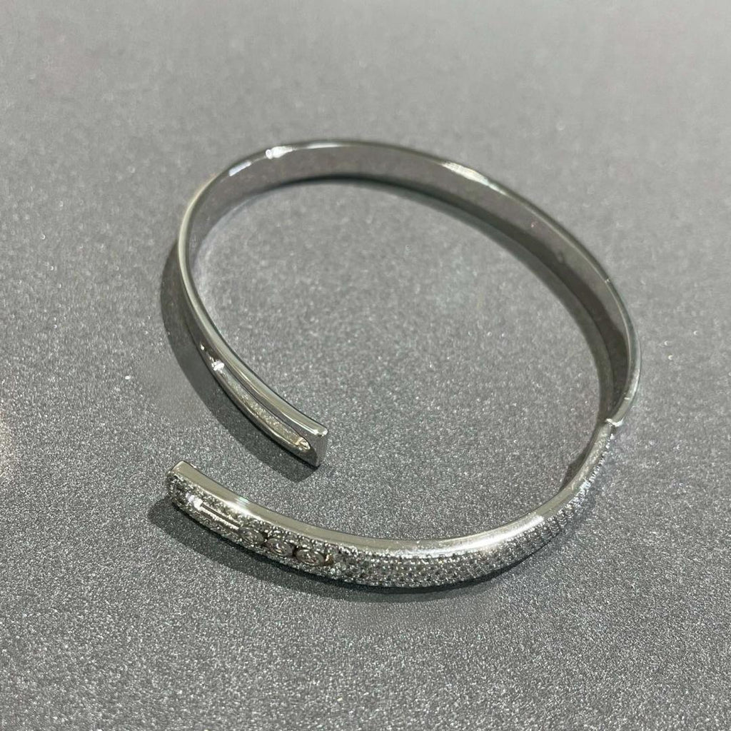 [Solara jewelry]ノア ローズゴールド パヴェダイヤモンド バングルブレスレット