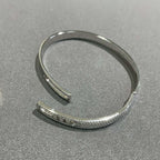 [Solara jewelry]ノア ローズゴールド パヴェダイヤモンド バングルブレスレット
