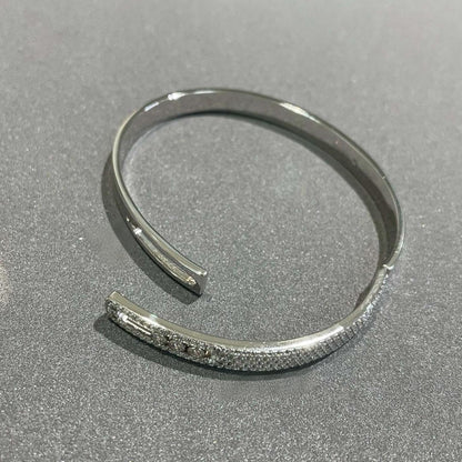 [Solara jewelry]ノア ローズゴールド パヴェダイヤモンド バングルブレスレット
