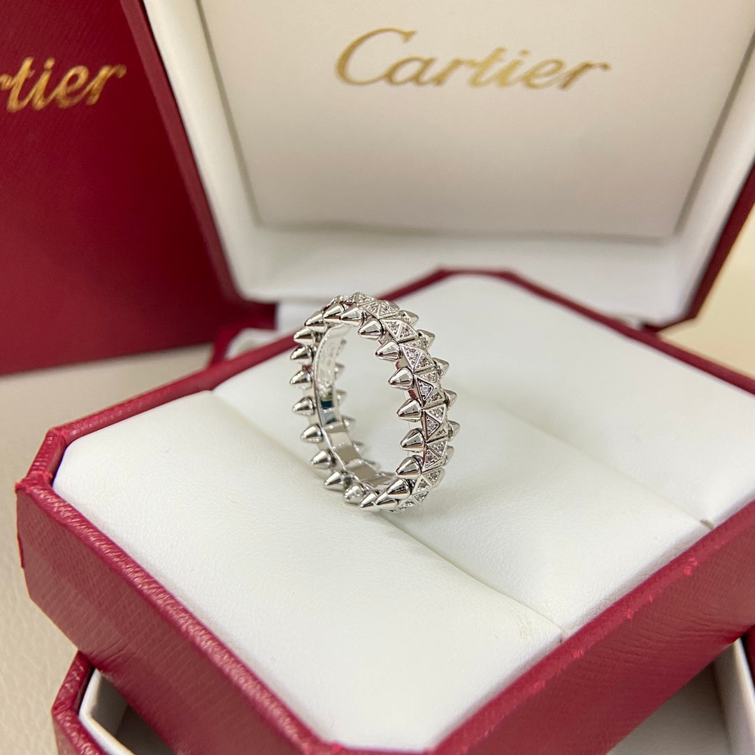 [Solara Jewelry ]Kugelring mit Diamanten