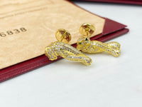 [Solara jewelry] Panther Pave Stud Earrings