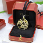 [Solara jewelry]Openwork Tiger Cord Pendant Necklace image 4