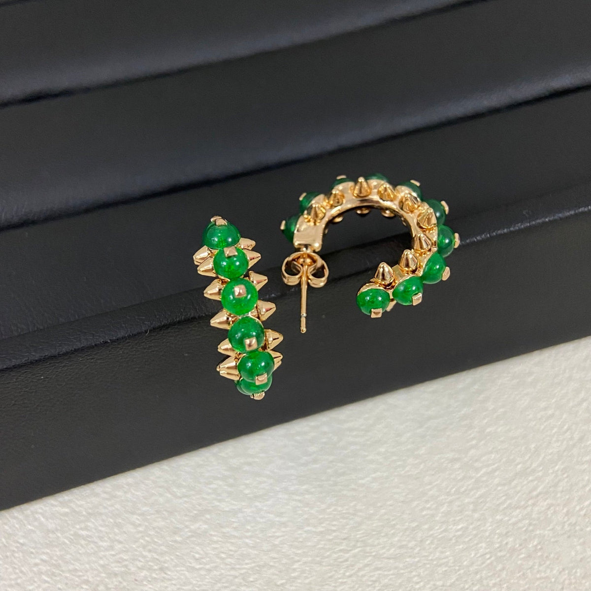 [Solara jewelry] Color Gemstone Stud Earrings