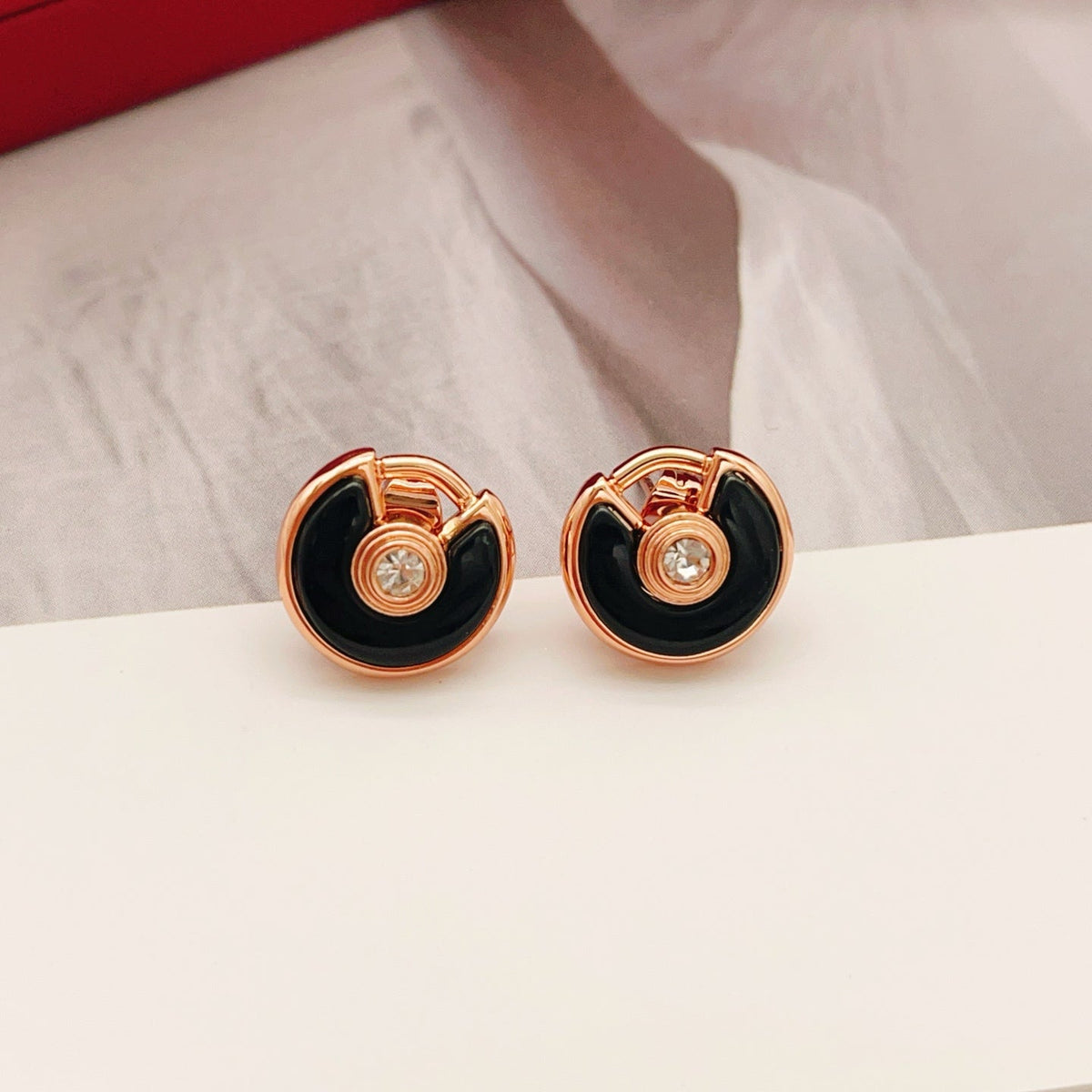 [Solara jewelry] Gemstone Stud Earrings