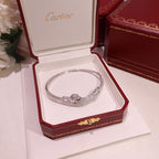 [Spira Jewelry]PAVE DOUBLE PANTHER HEAD BANGLE