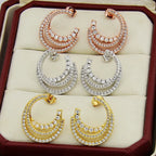 [Solara jewelry] Pave Huggie Earrings